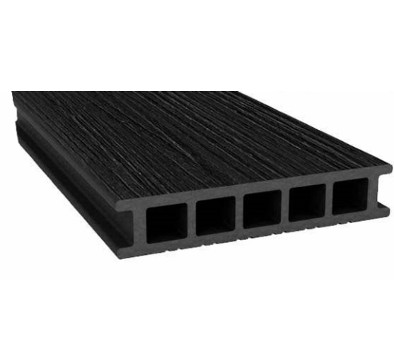 Террасная доска из ДПК Savewood Fagus радиальный распил черный